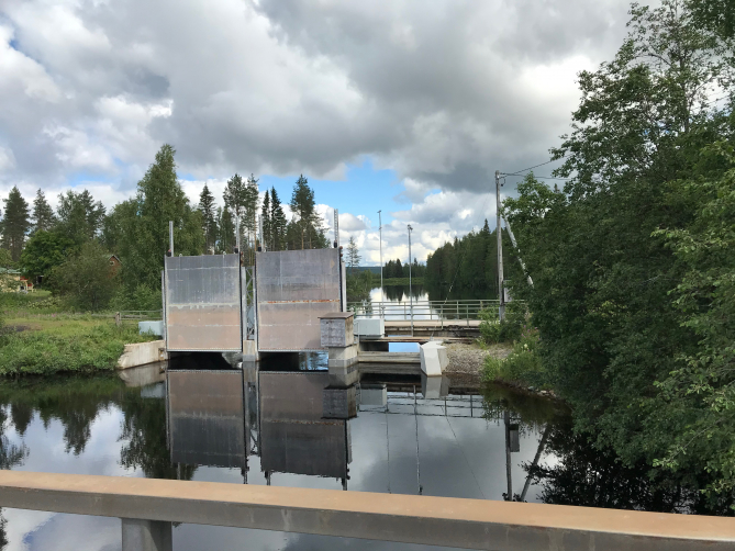 Sululta alkaa kanava, joka vie Pyhännänkosken voimalaitokselle