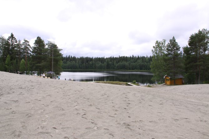 Tällaiset ovat Hiisijärven hiekat nykyisin.