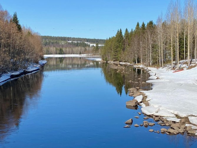 Kirnukosken silta kulkee Pienjoen yli